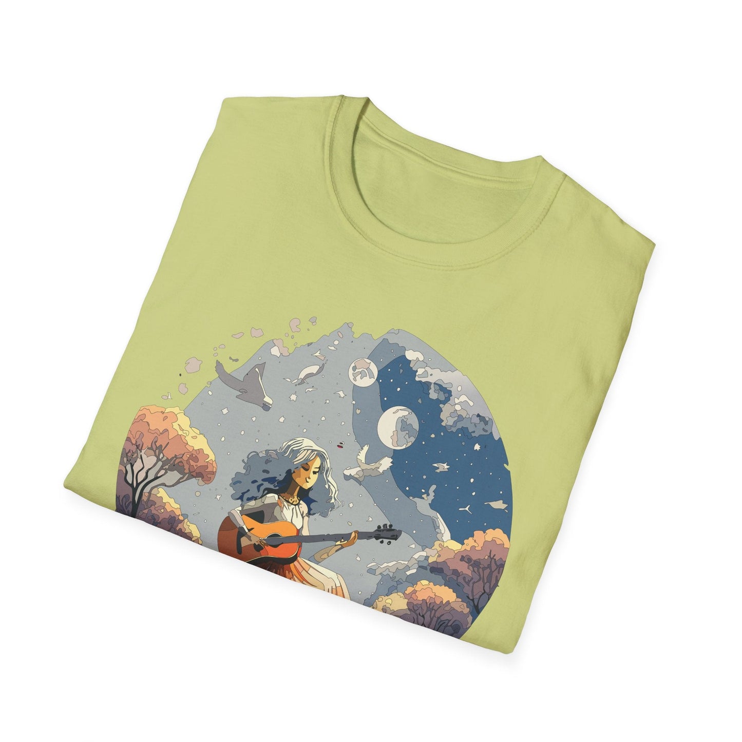 Womens Graphic T Shirt Art Design Tee Unisex Softstyle Cotton Shirt Everyday Comfort Durable Wear