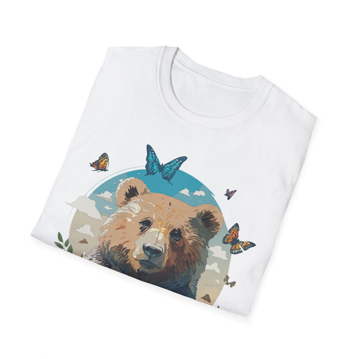Bear Shirt Teddy Bear Tee Unisex Gildan Softstyle 100 Percent Ring Spun Cotton Tee