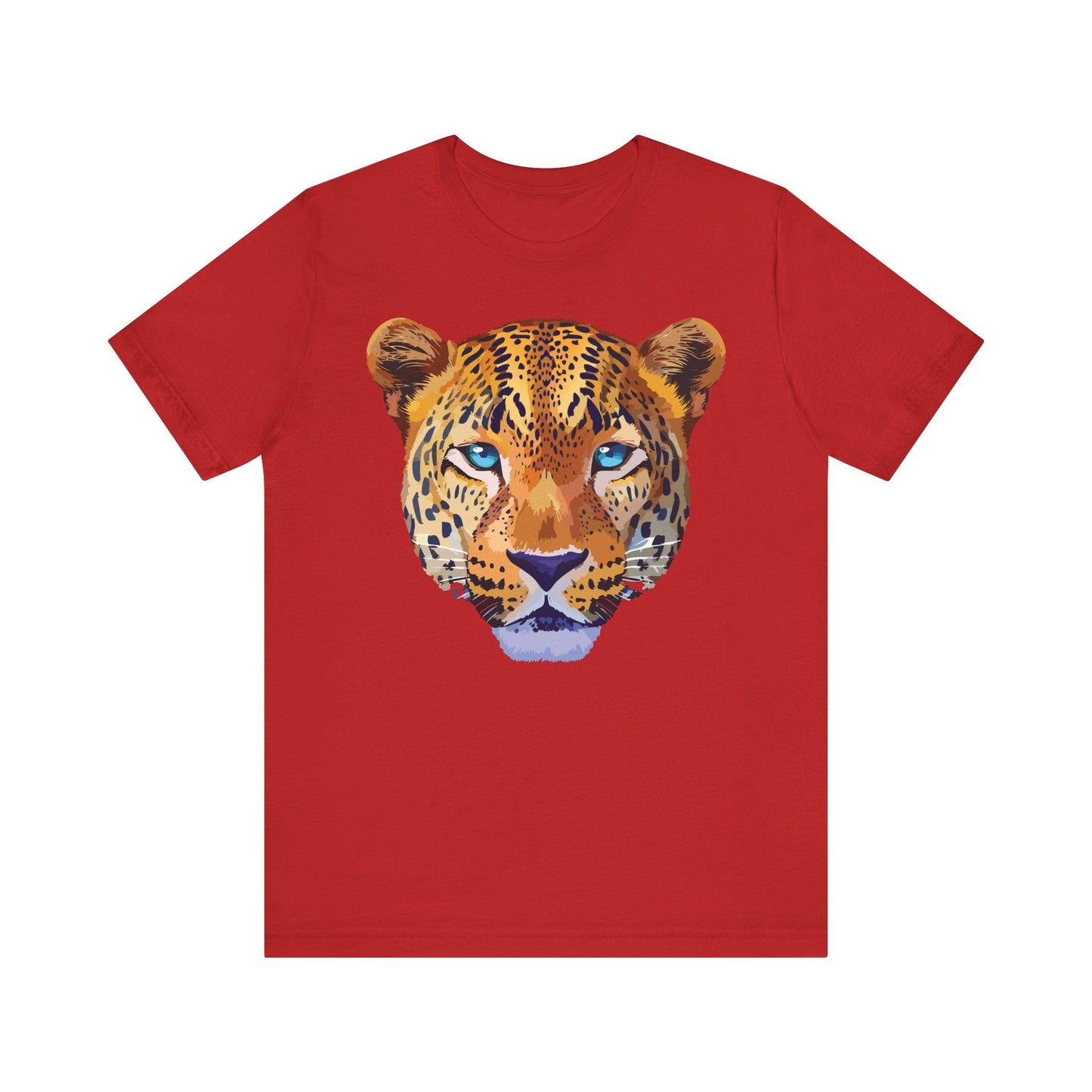 Unisex Animal Print Tee Shirt With Art Design Wild Animals Graphic Tee For Everyday Wear