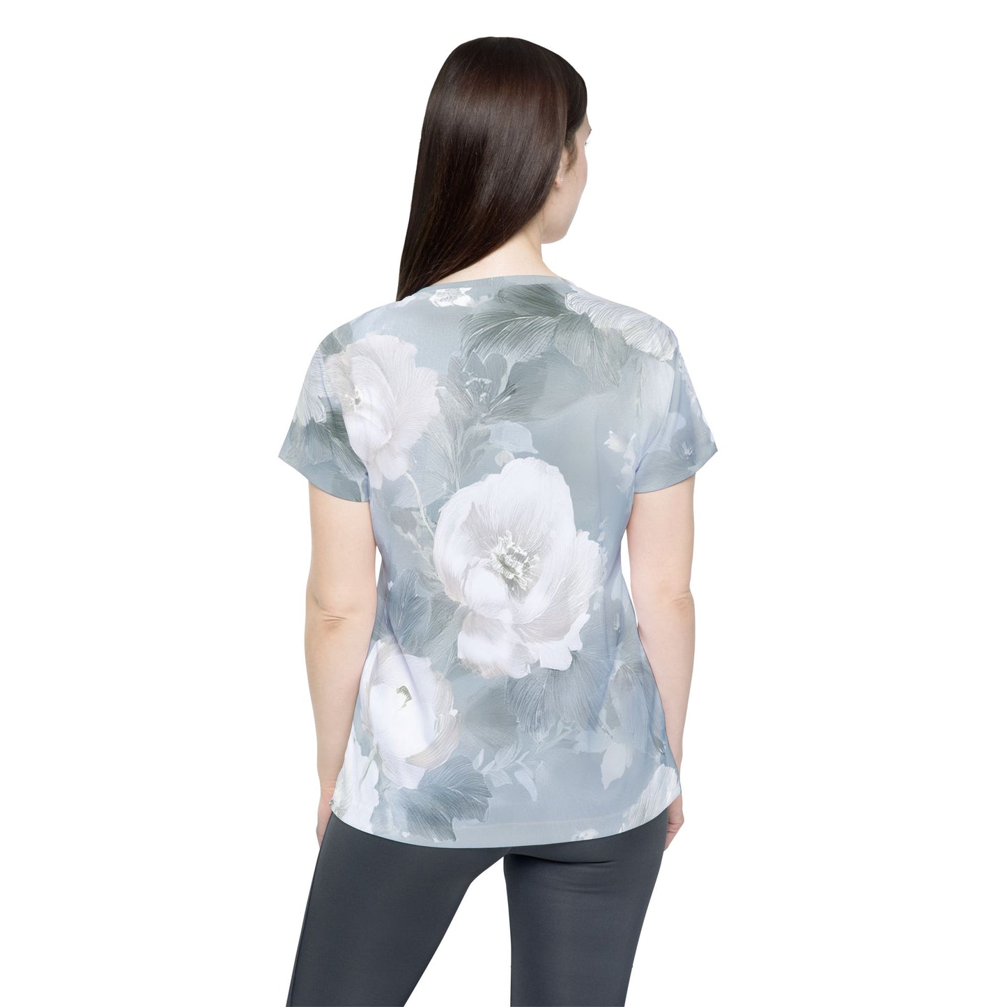 Women Poly Shirt with Floral Print F328