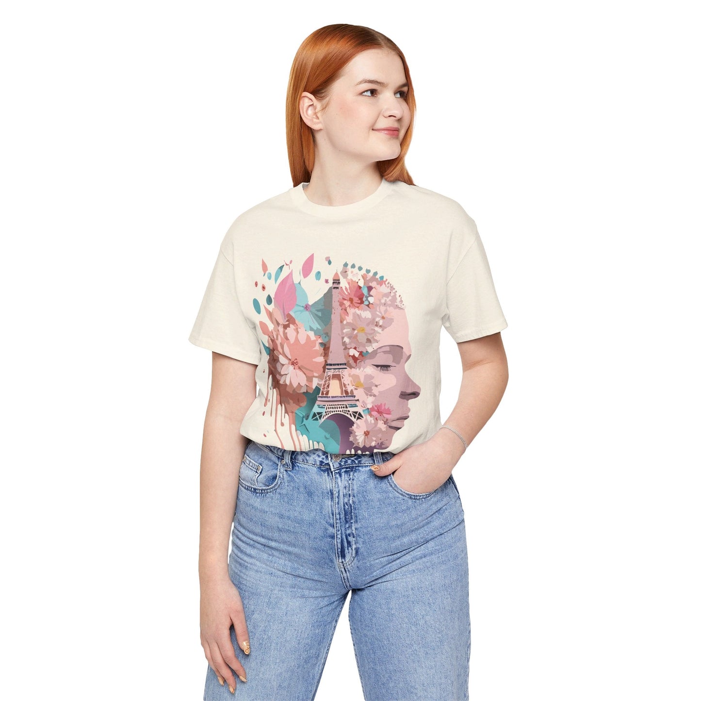 Paris Tourist Shirt Unisex Graphic Tee Featuring Adelpha Vintage Art Design Premium Comfort