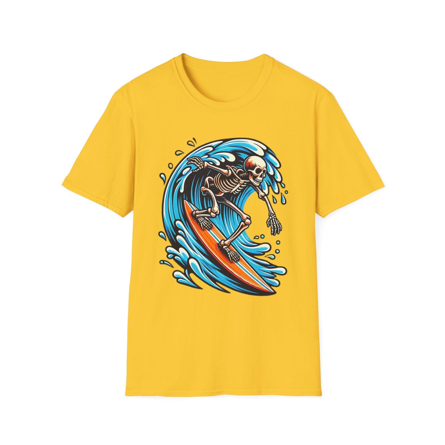 Skull Graphic Unisex Cotton T-shirt with Skeleton Artwork Design 10
