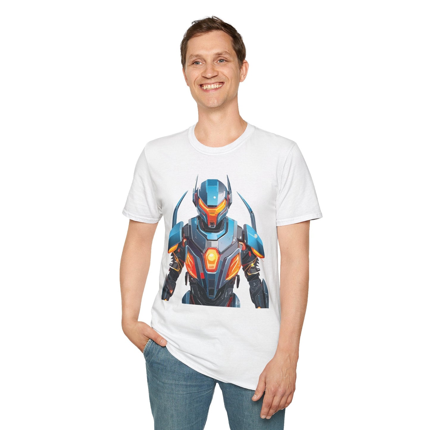 Cyborg Tee Robot Shirt Terminator Shirt Unisex Gildan Softstyle 64000 Soft Cotton Tee