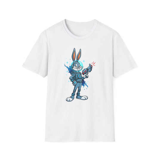 Cartoon Bunny Graphic Unisex Cotton Animal Animation Artwork Design Tee 32