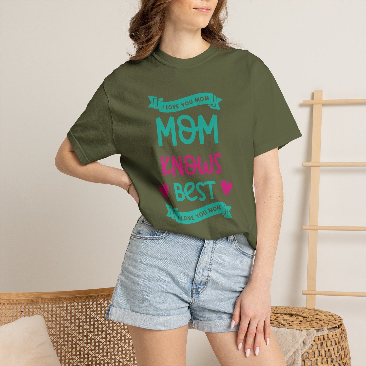 Mom T-shirt Mother's Day Mama Tee Unisex Comfort Colors Garment-Dyed Cotton h16