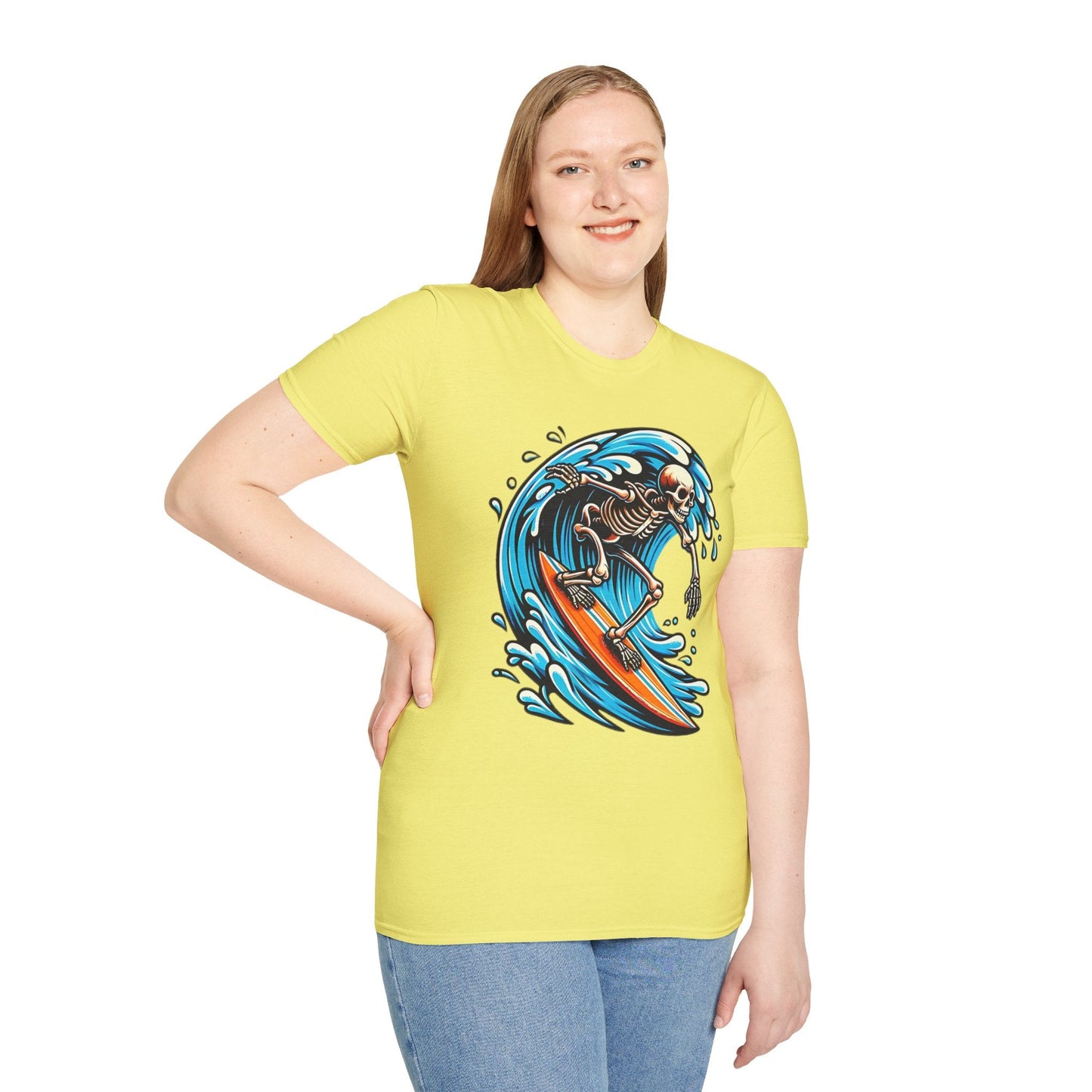 Skull Graphic Unisex Cotton T-shirt with Skeleton Artwork Design 10