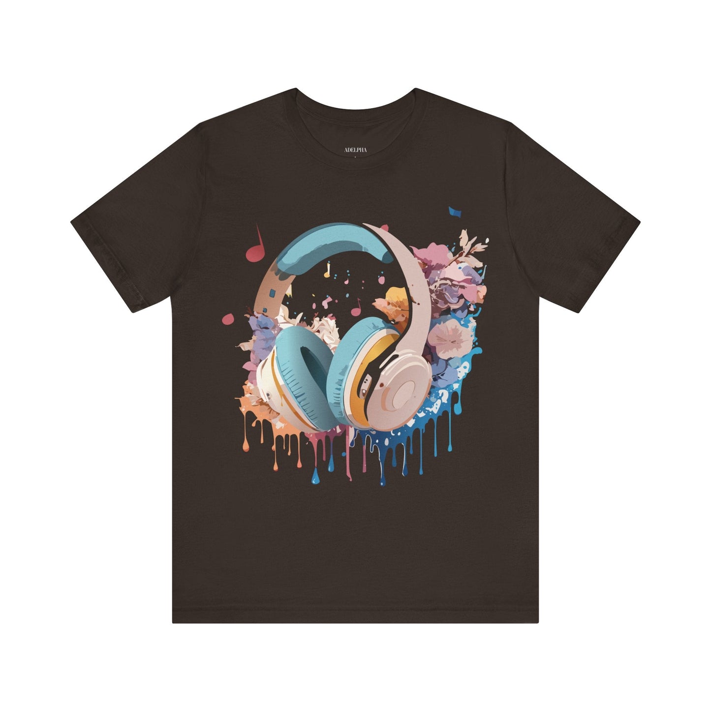 Music Graphic T Shirt Unisex Short Sleeve Tee Adelpha Vintage Inspired Art For Casual Everyday Wear