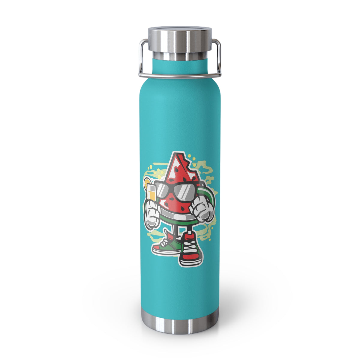 22oz Copper Insulated Water Bottle with Cartoon Design - CV59