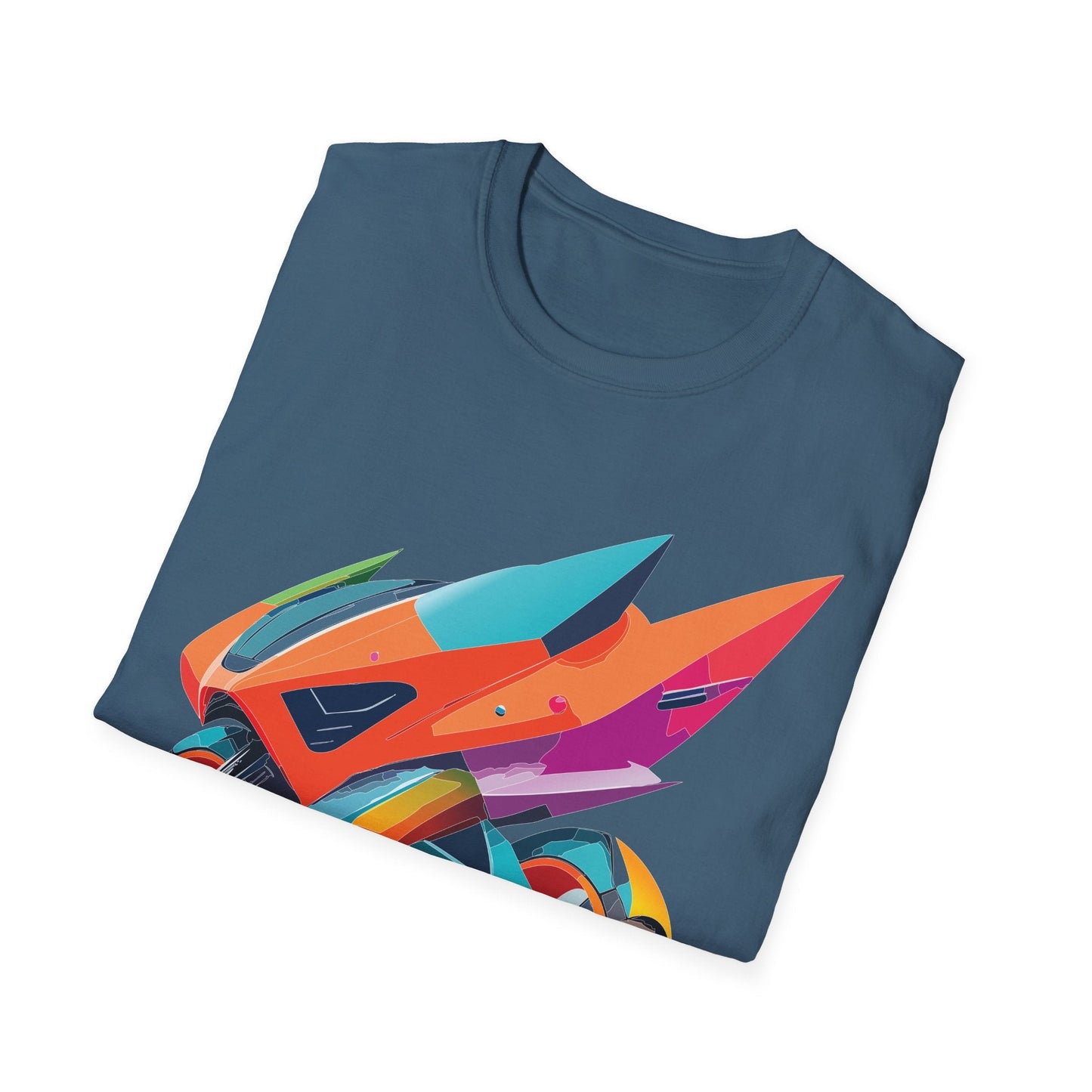 Unisex Bike T Shirt Moto Shirt Motorcycle MTB T Shirt 100 Percent Cotton Softstyle
