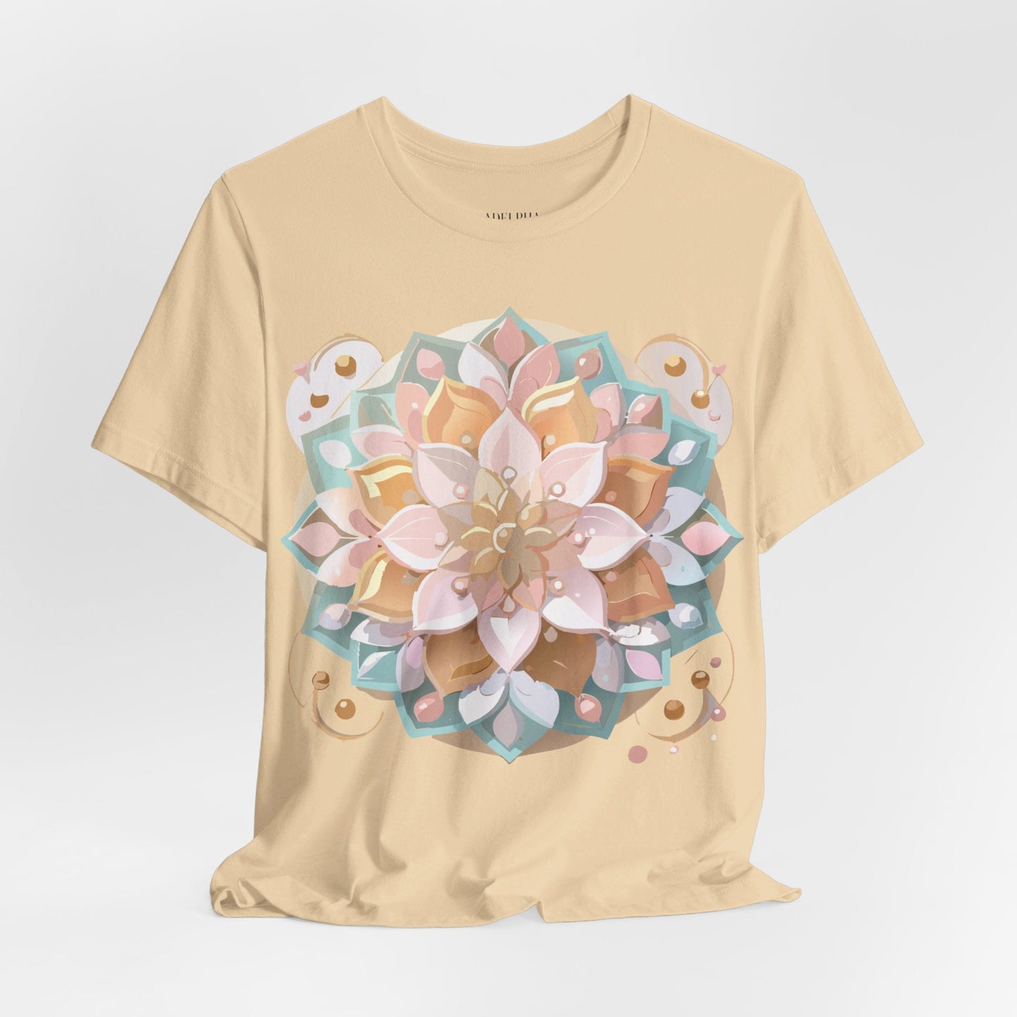Mandala Shirt Graphic Tee Unisex Adelpha Vintage Inspired Art Design Premium Apparel