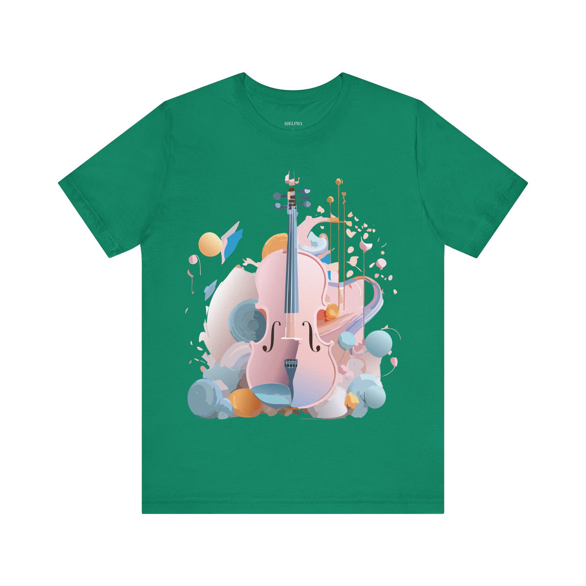 Music Graphic Unisex Cotton Bella+Canvas Tee with Art Design m102