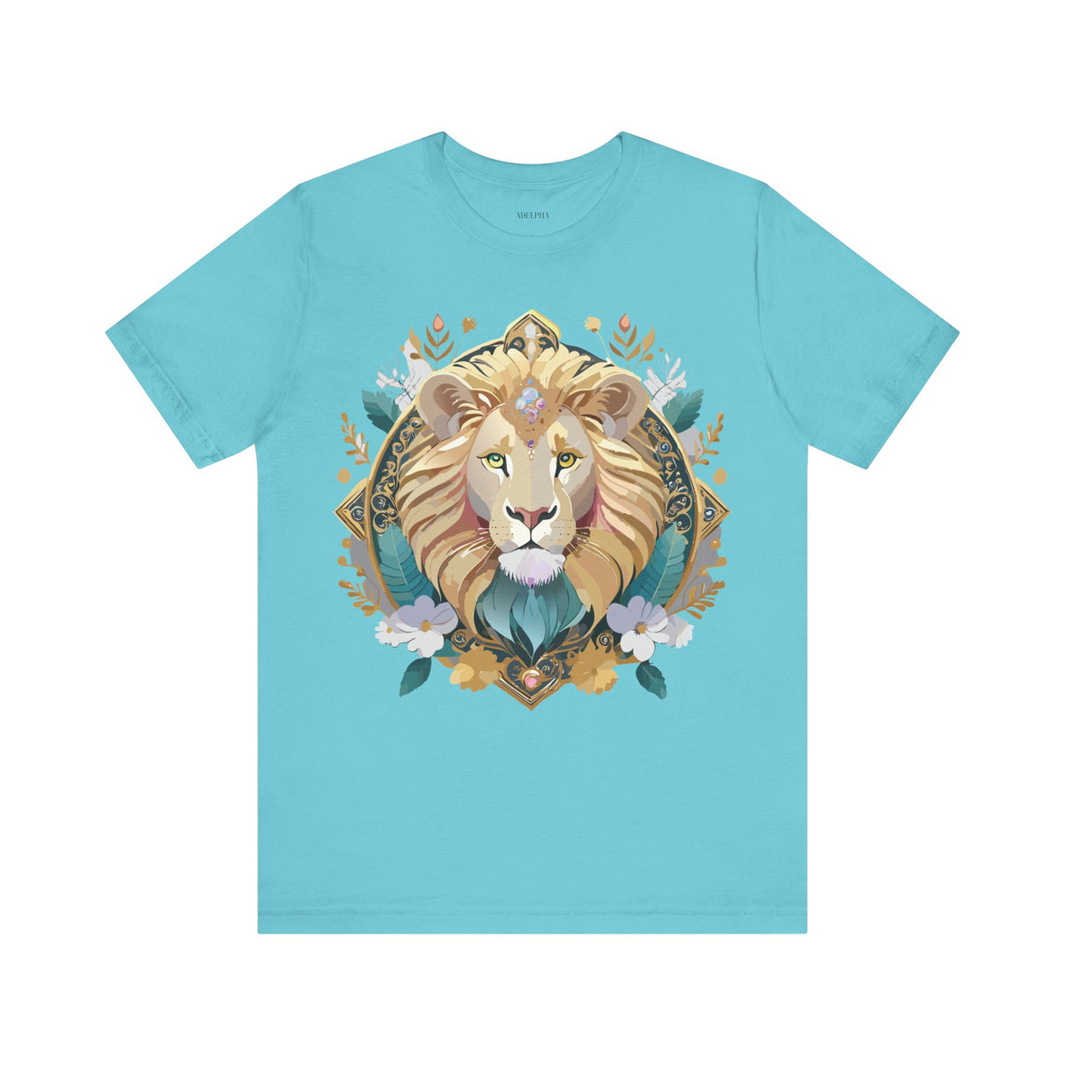 Medallion Graphic Unisex Cotton Bella+Canvas Tee with Art Design d36