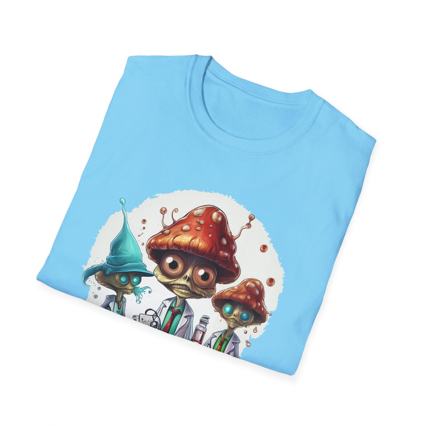 Mashroom Tee Shirt Unisex Funny Mashroom Design Cotton Tee Gildan Softstyle 64000