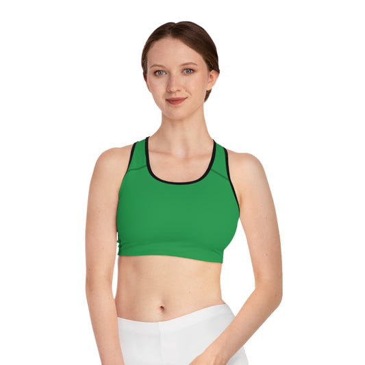 Green Color Sports Bra, Green Sports Bra 5