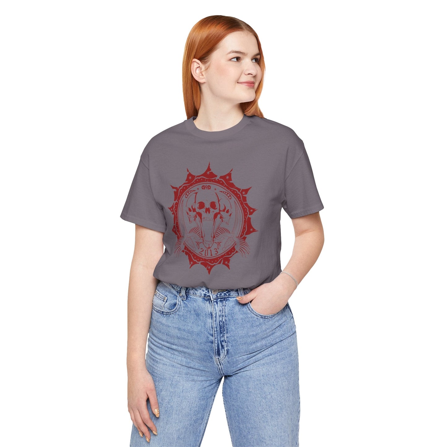 Skull Elephant Mandala Tee Boho Skull Graphic Shirt Art-51