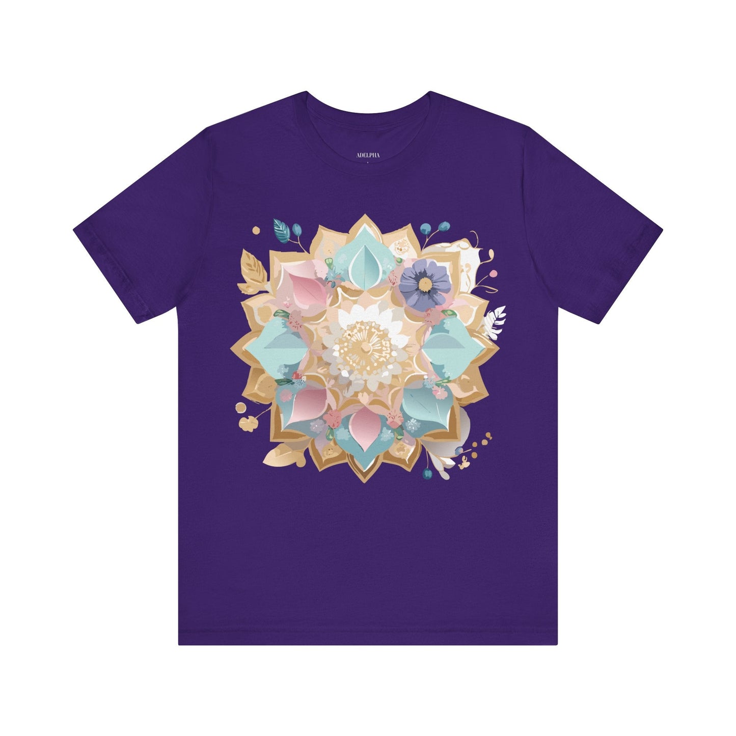 Mandala Graphic Unisex 100 Cotton Vintage Floral Artwork Tee 16