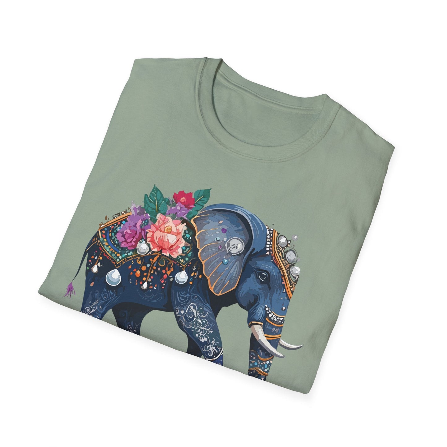 Elephant T Shirt Unisex Softstyle Tee Gildan 64000 100 Percent Cotton Comfort Everyday