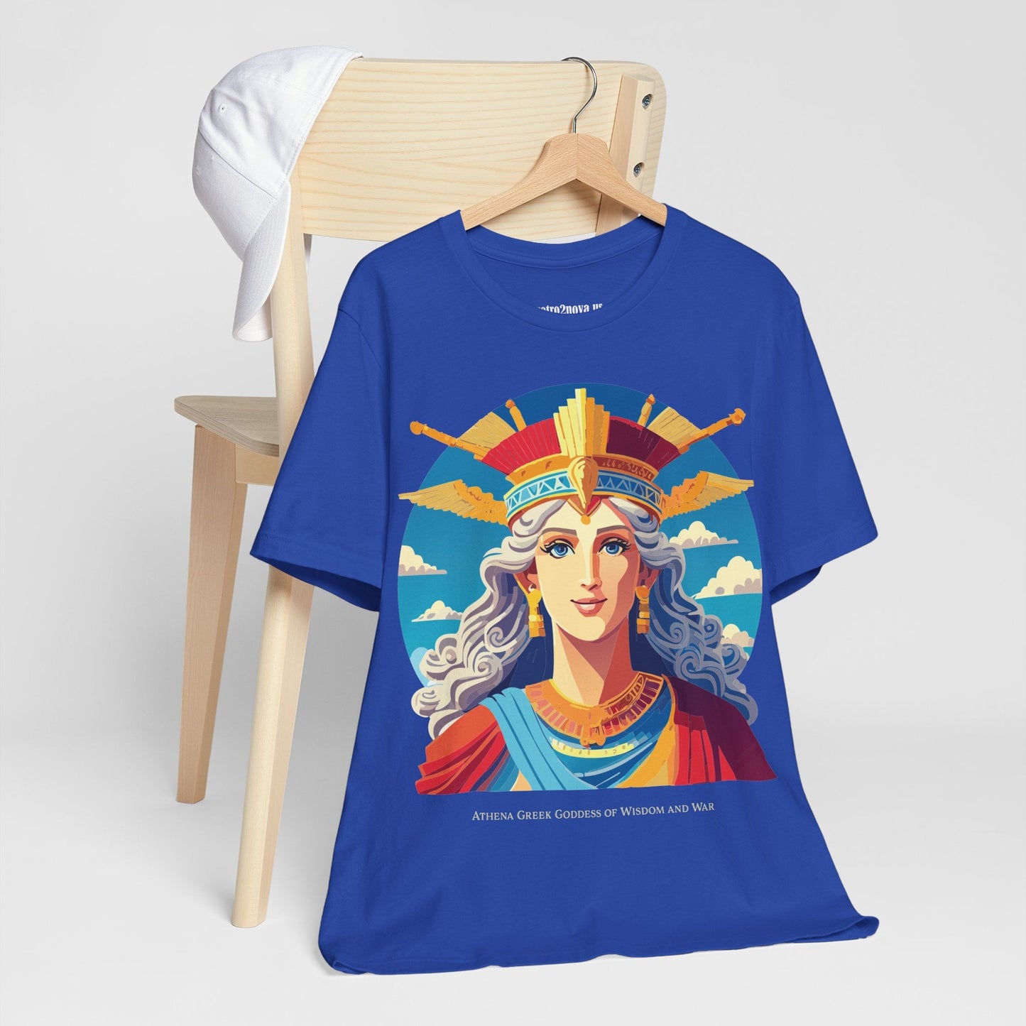 Athena Goddess Shirt Unisex Graphic Tee With Original Retro2Nova Artwork Vintage Inspired