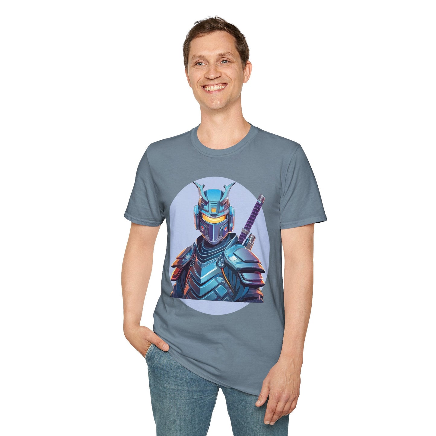 Samurai Shirt Unisex Softstyle Tee 64000 Gildan 100 Percent Ring Spun Cotton Comfort Fit