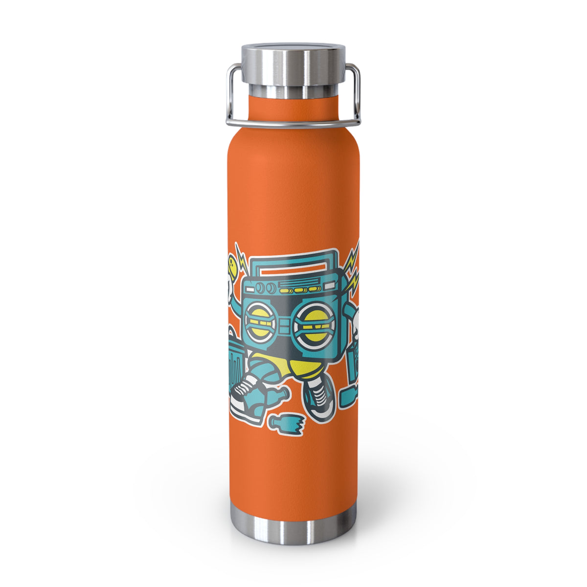 22oz Copper Insulated Water Bottle with Cartoon Design - CV6