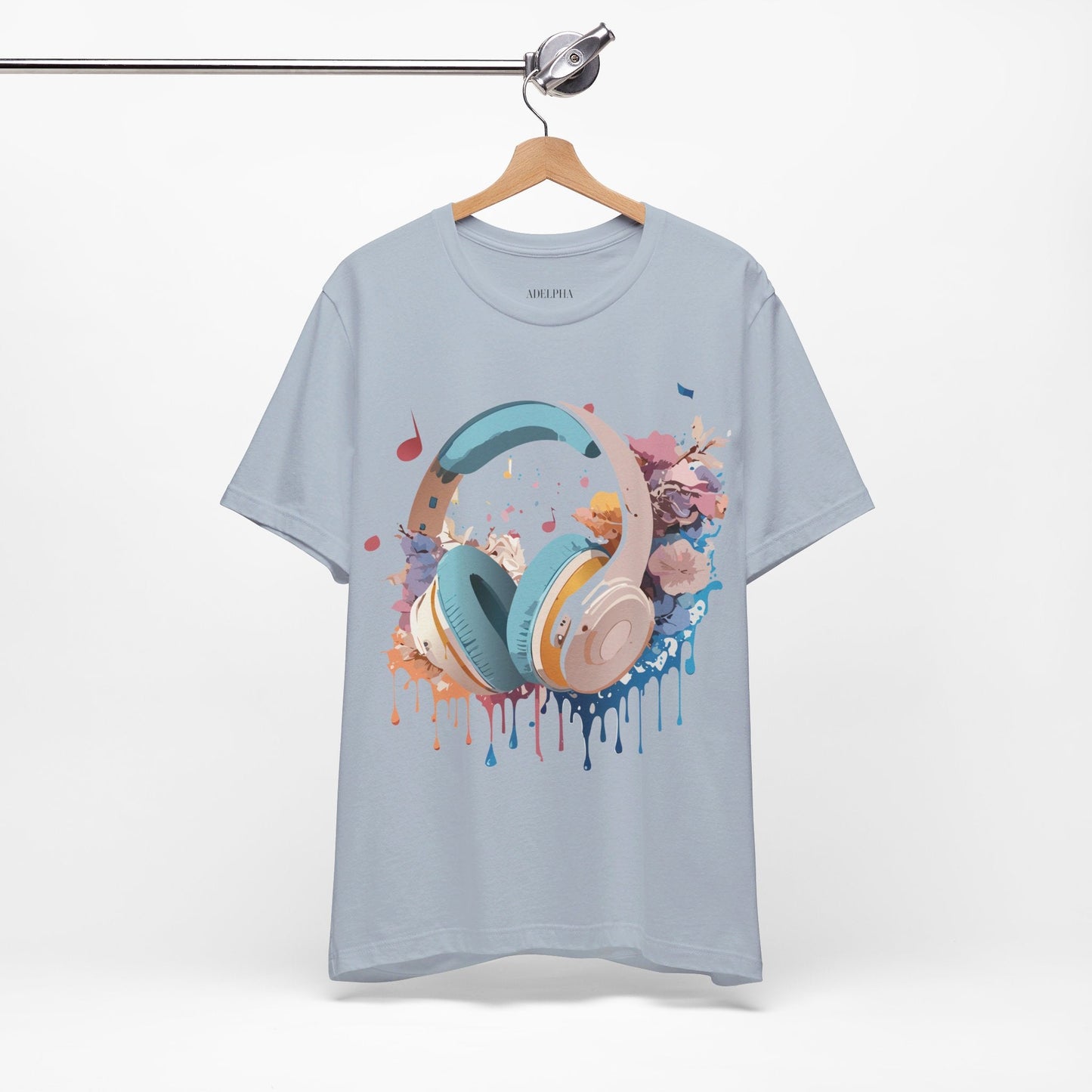 Unisex Graphic Tee Adelpha Art Design Vintage Music Inspired Short Sleeve Jersey Premium