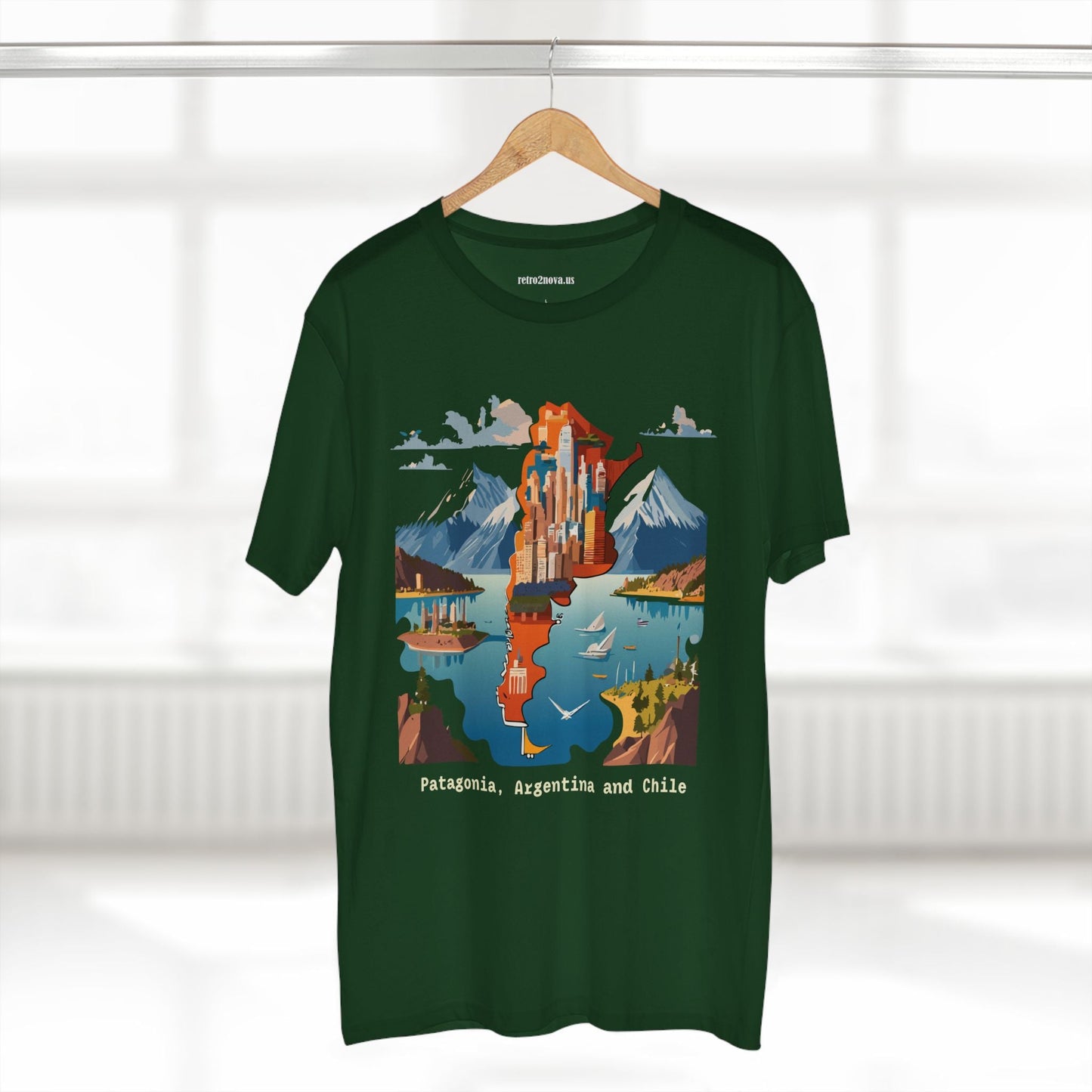 Travel Shirt For Tourists Unisex Premium Cotton Tee With Original Art Design By Retro2Nova