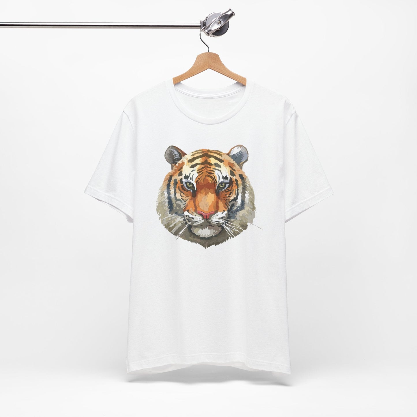 Wild Tiger Face Graphic T-Shirt Unisex Cotton Animal Design Wildlife Tee 1