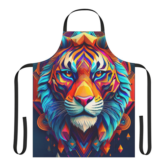 Tiger 100% Polyester Stain-resistant 31.5 x 25.6 | Art Print Canvas Apron 4