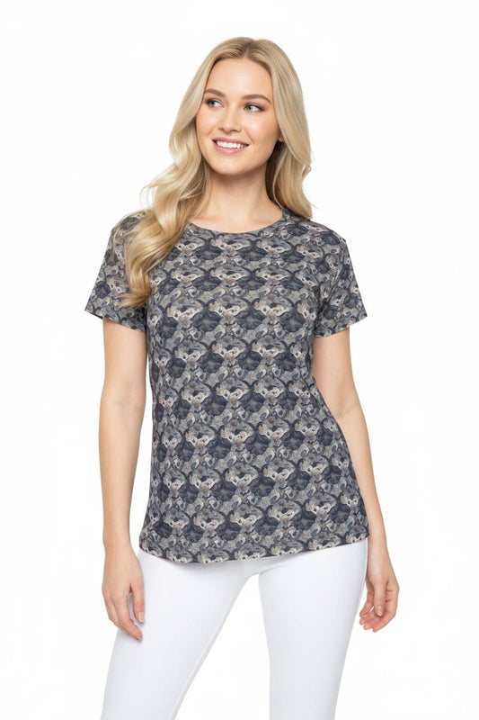 Women Poly Shirt with Floral Print F222