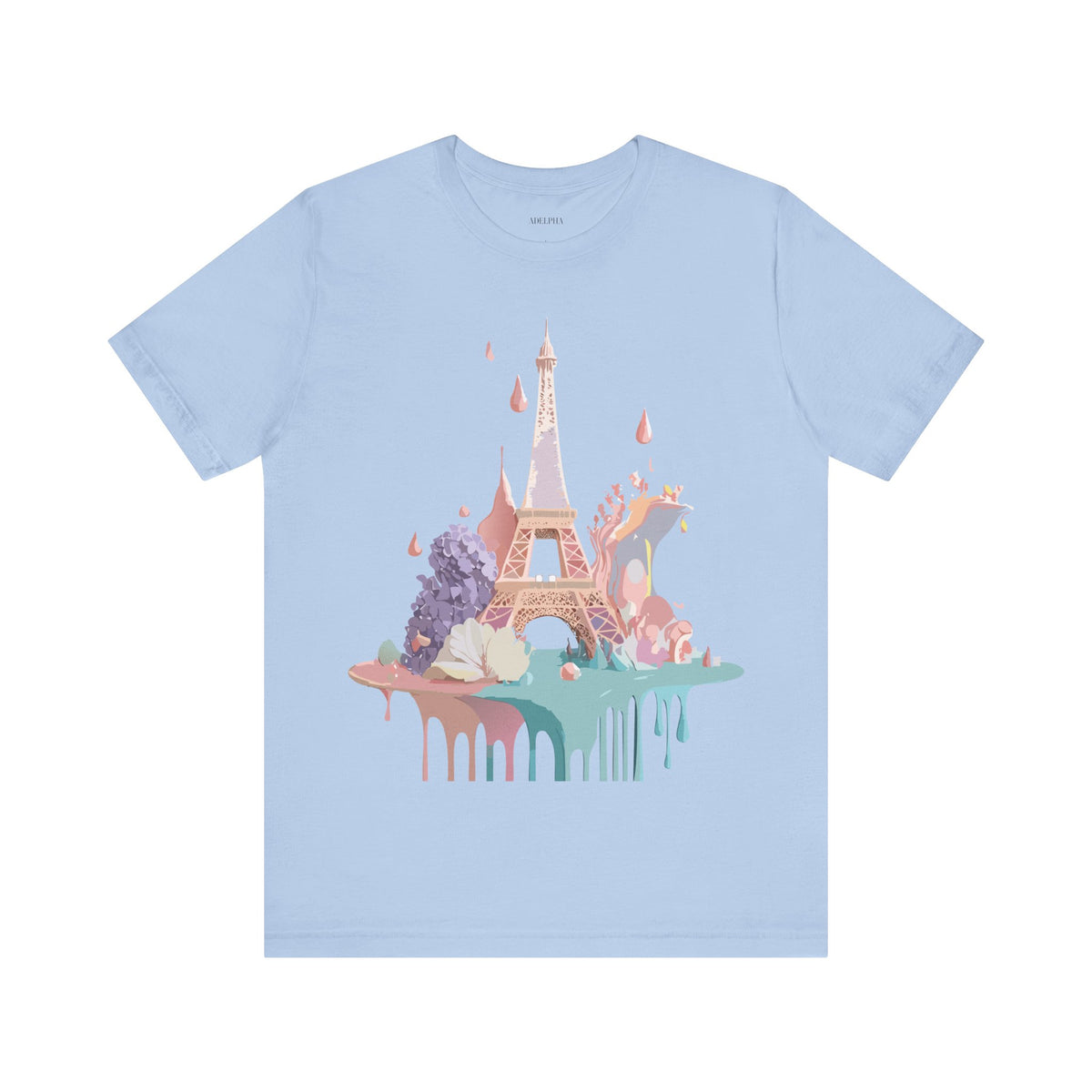 Paris Travel Tourist Graphic Design Unisex Bella+Canvas Cotton T-Shirt e321