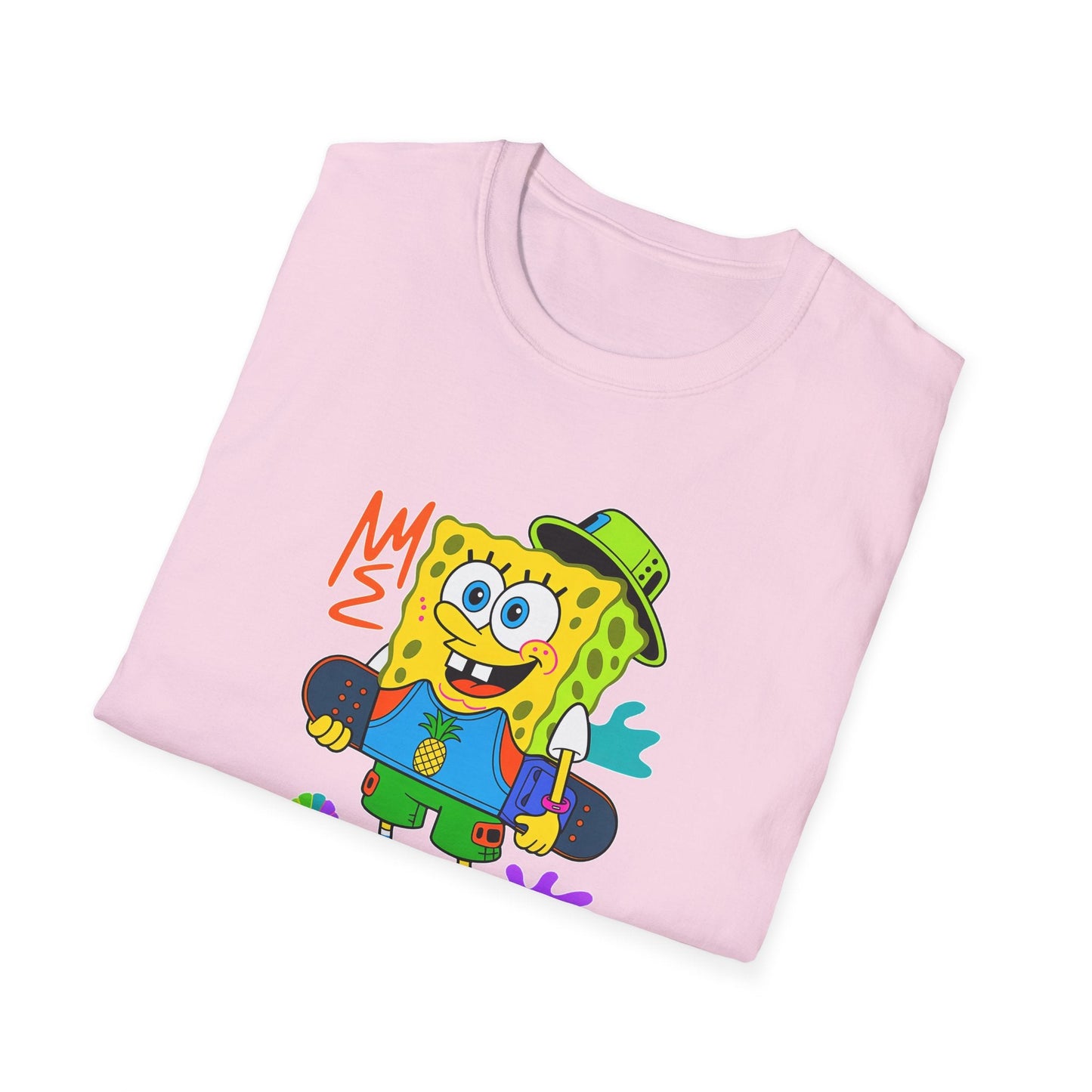 Unisex Cartoon T Shirt With Animals Animation Tee Softstyle Gildan 64000 Cotton Fabric