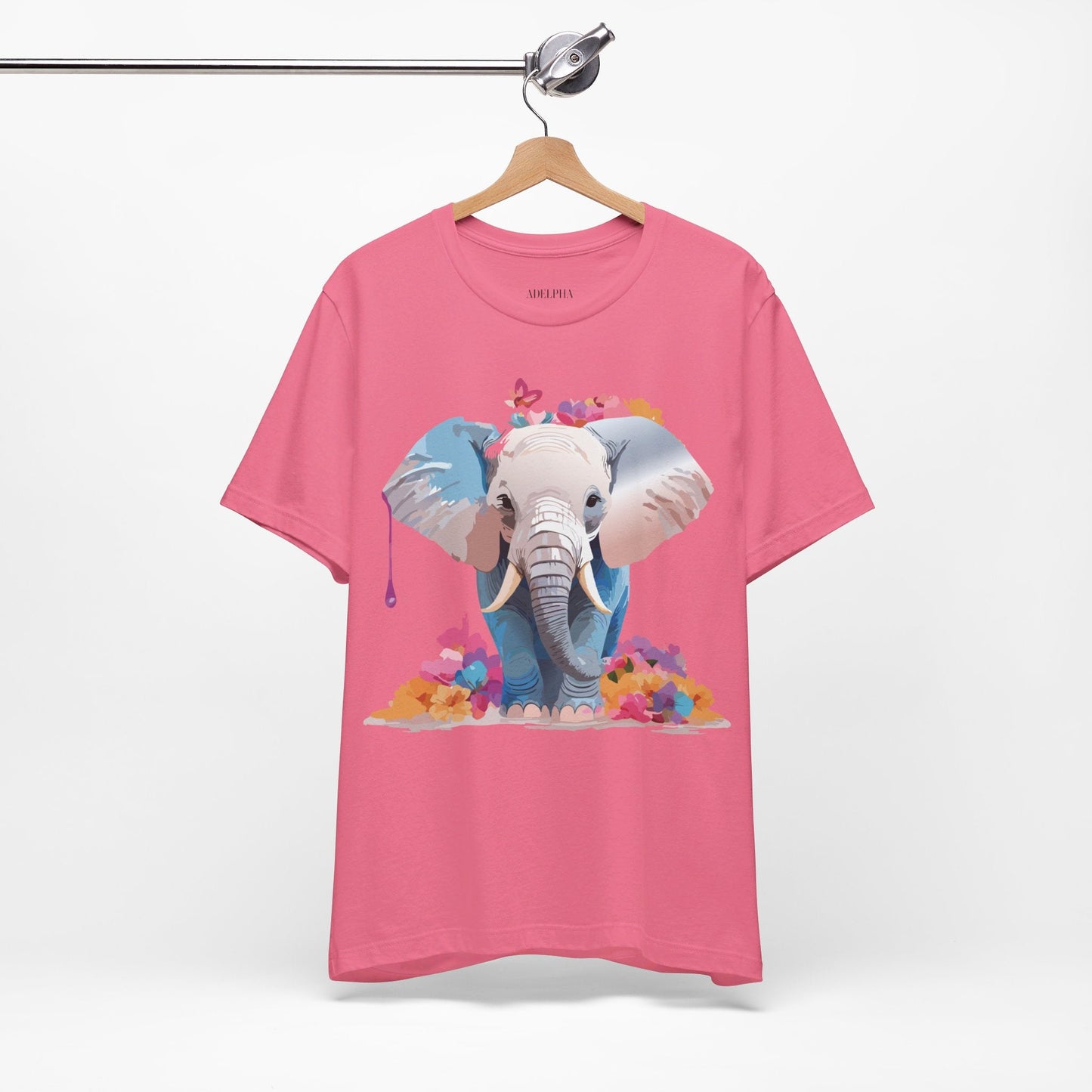 Elephant Graphic Tee From Adelpha Unisex Vintage Inspired Art Design Tee Shirt For Everyday Wear