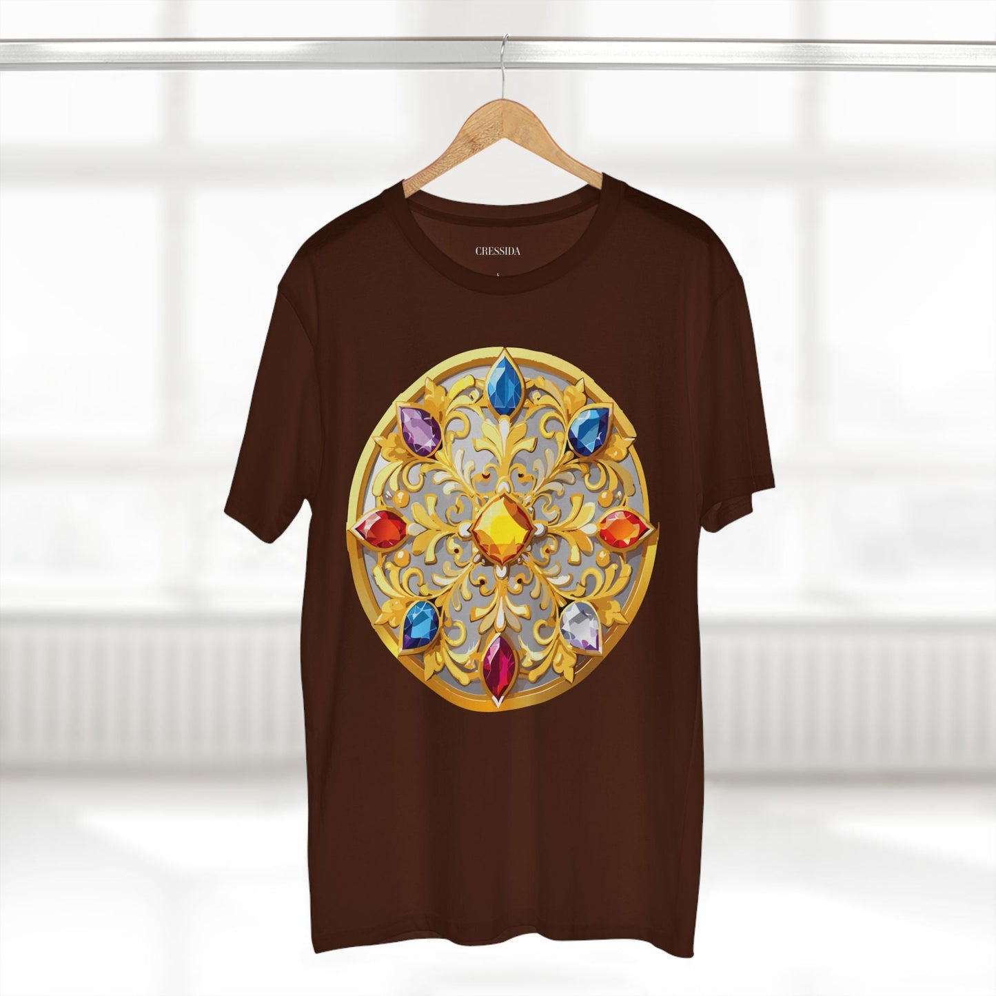 Medallion Graphic T-Shirt Unisex 100 Cotton With Gold Art Design Medal Tee 4