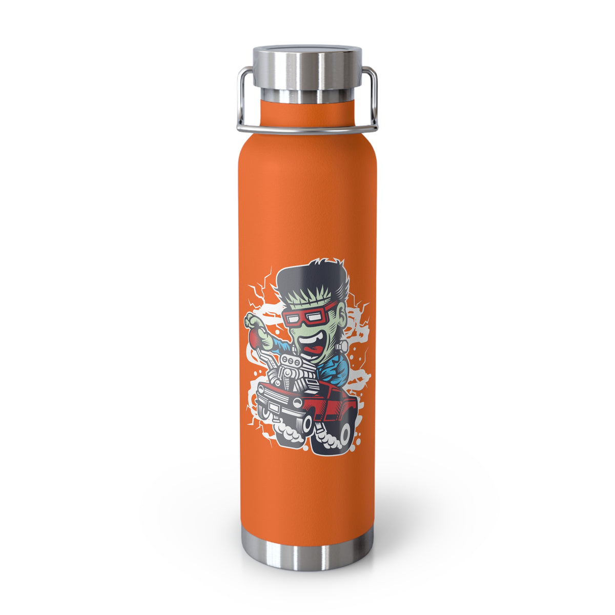 22 oz Copper Insulated Water Bottle with Cartoon Design - CV1