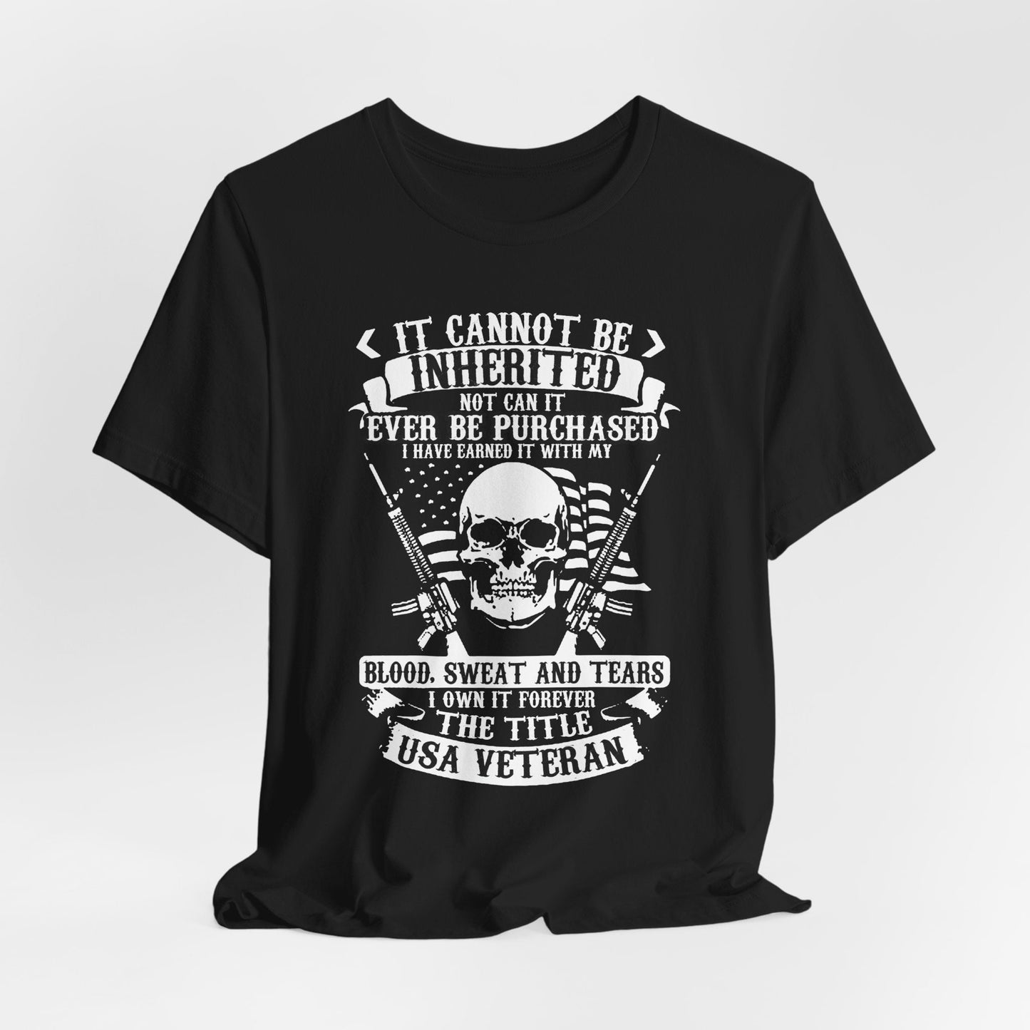 Army Veteran Patriotic Graphic Design Unisex Cotton T-Shirt v54
