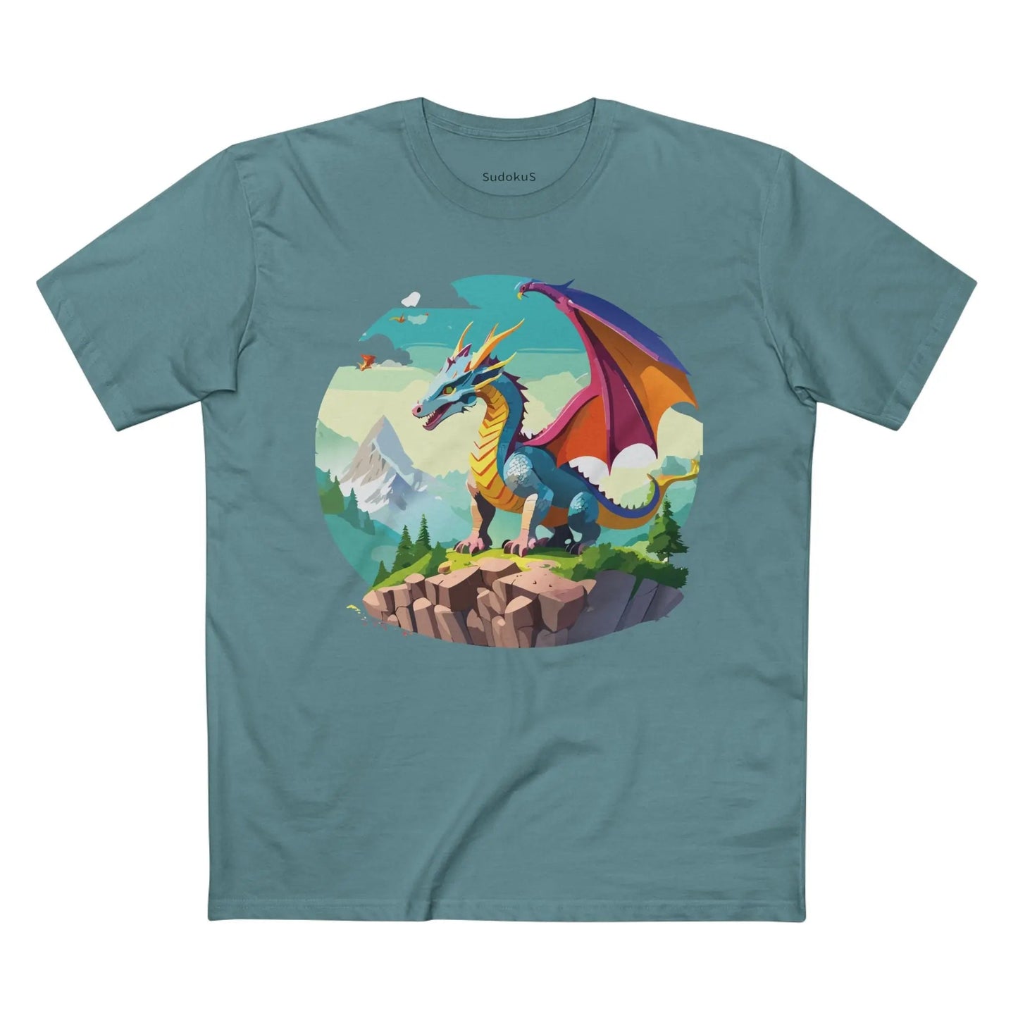 Dragon Graphic Unisex 100 Cotton Staple Tee 32