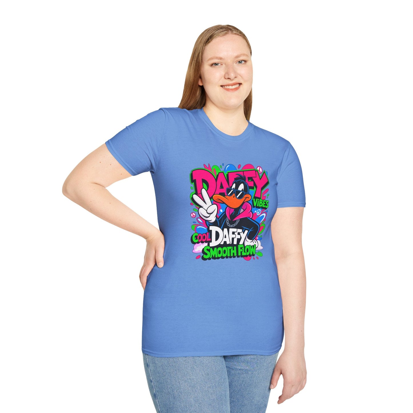 Unisex Cartoon T Shirt With Funny Animals Design Animation Tee Made From Softstyle Cotton