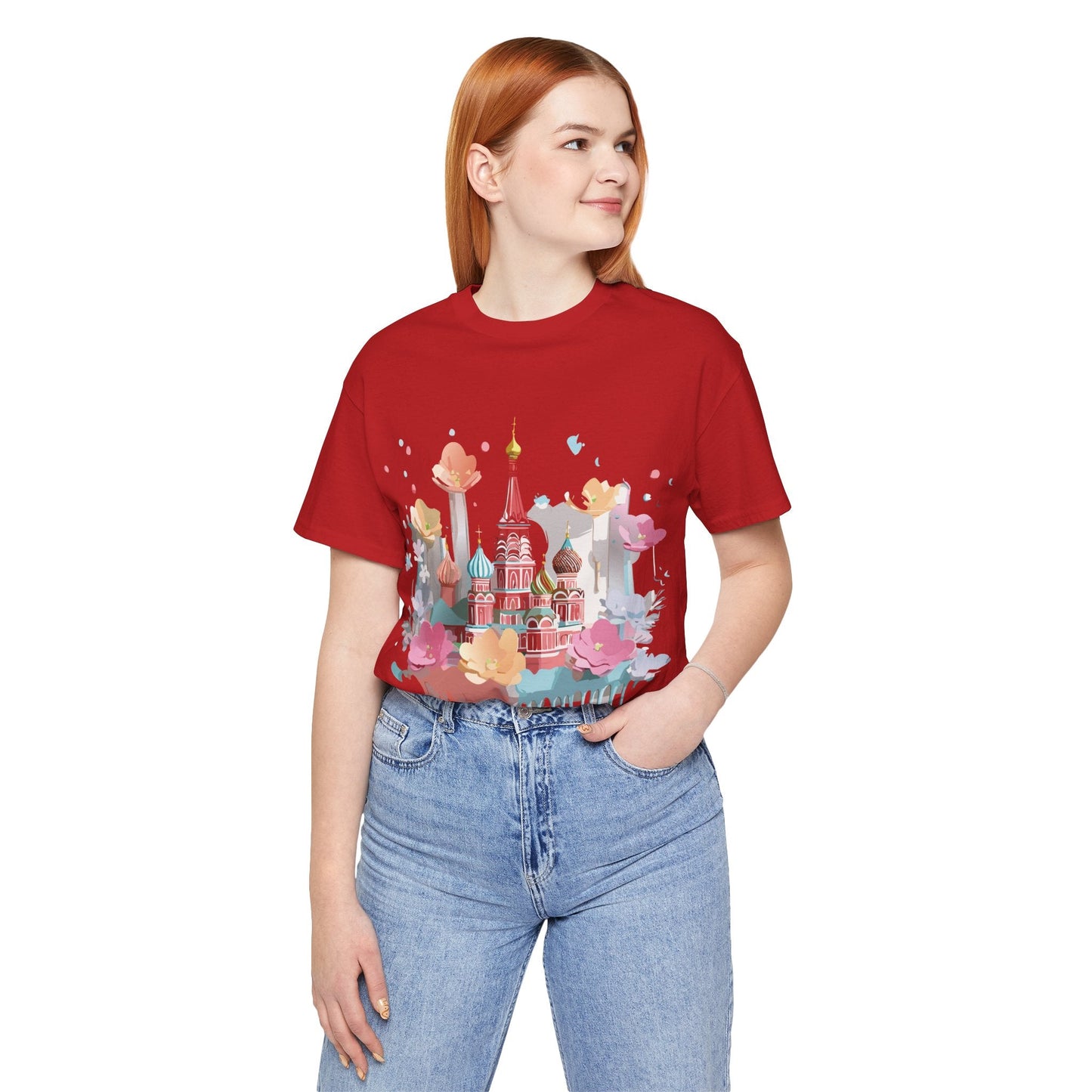 Adelpha Graphic Tee Unisex Jersey Short Sleeve Moscow City Tour Shirt Vintage Inspired Artwork