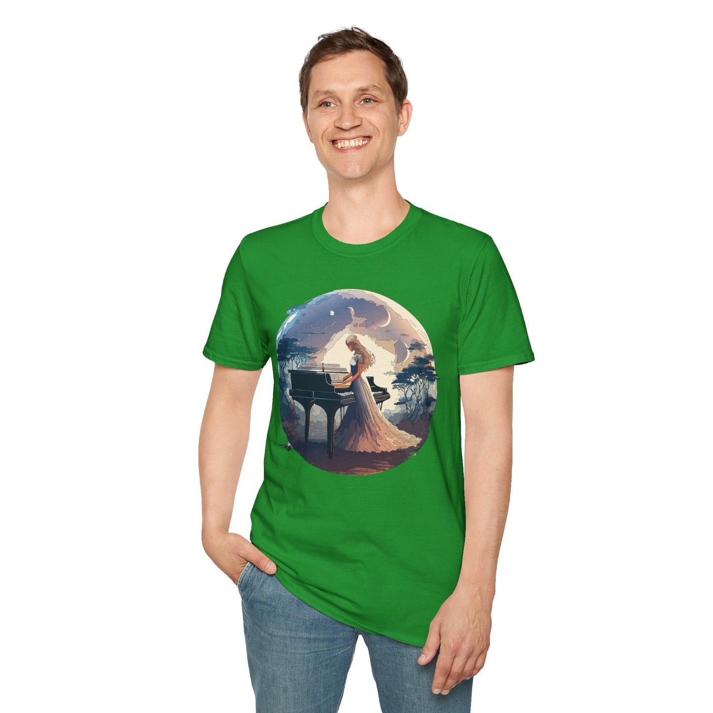 Womens Graphic T Shirts Art Design Shirt Unisex Softstyle Gildan 64000 Short Sleeve