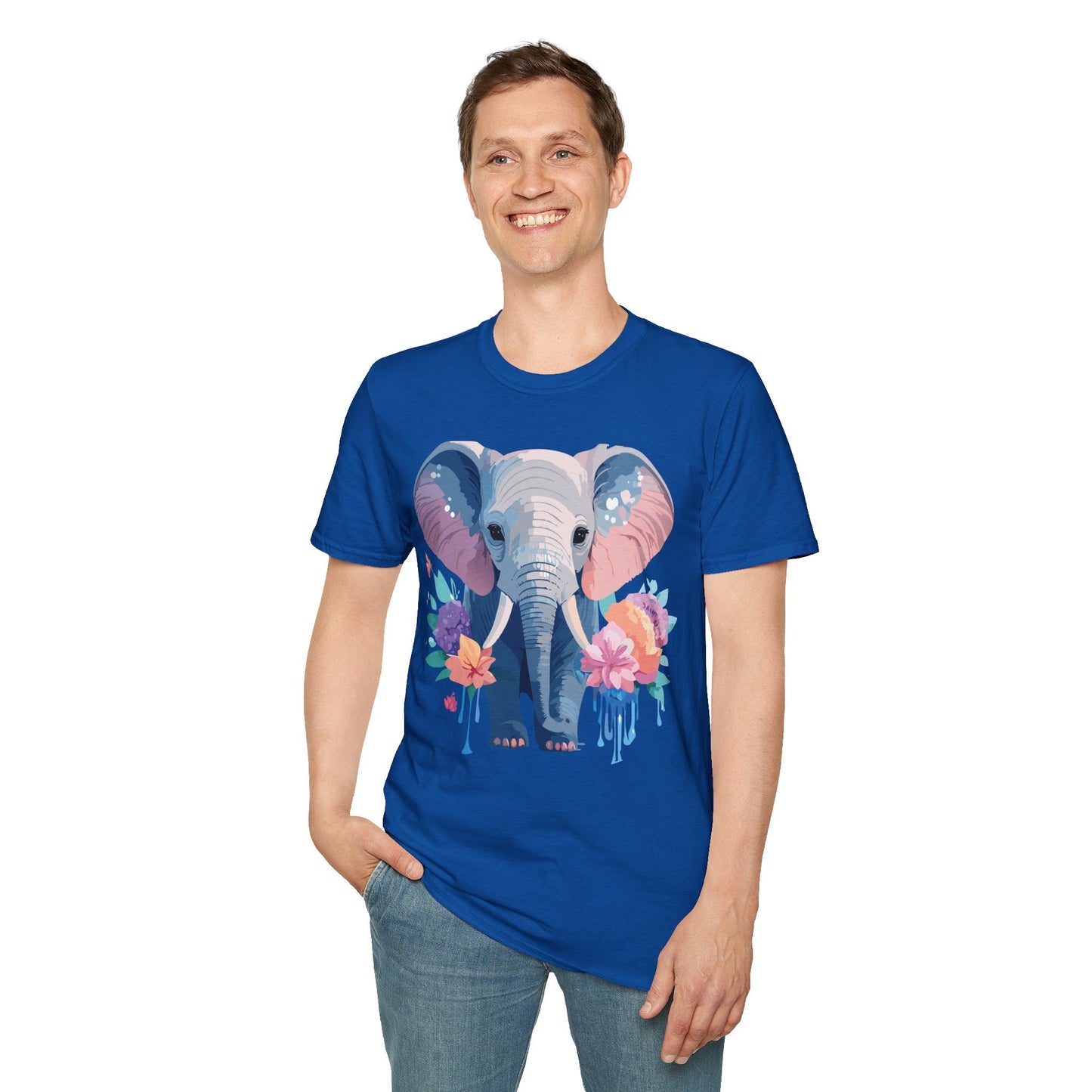 Elephant Graphic T Shirt Unisex Softstyle 64000 Cotton Animals T Shirt For Adults Premium
