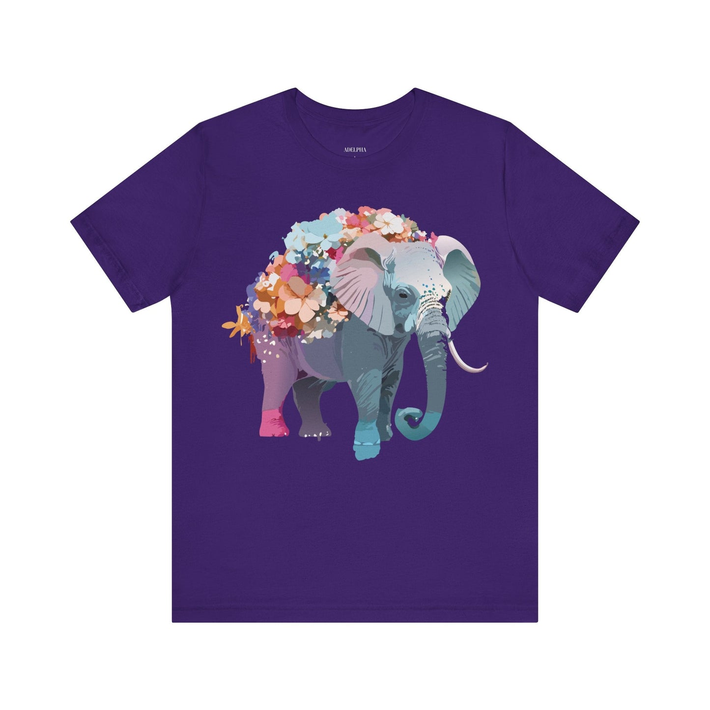 Elephant Graphic T Shirt Unisex Vintage Inspired Adelpha Artwork Short Sleeve Tee