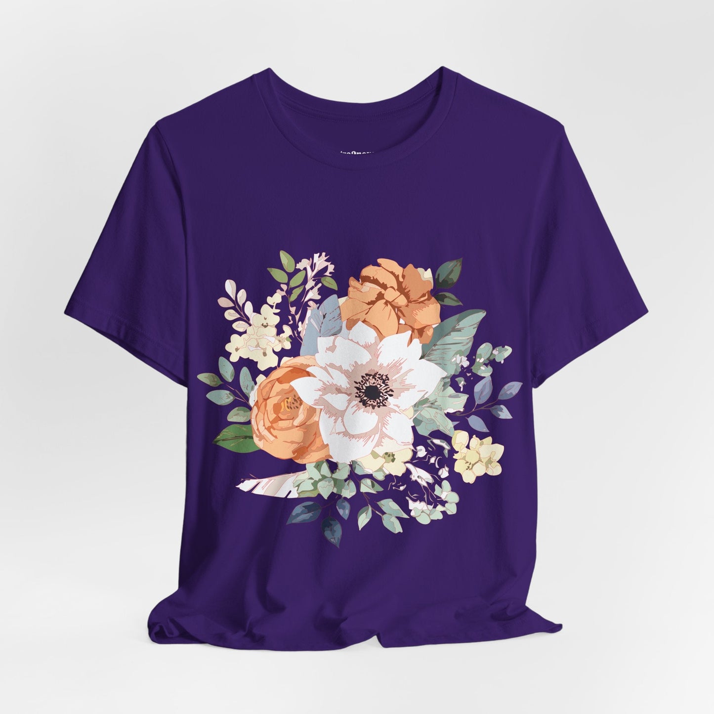 Unisex Floral Shirt Jersey Short Sleeve Tee Lightweight Breathable Flowers Collection Retro2Nova