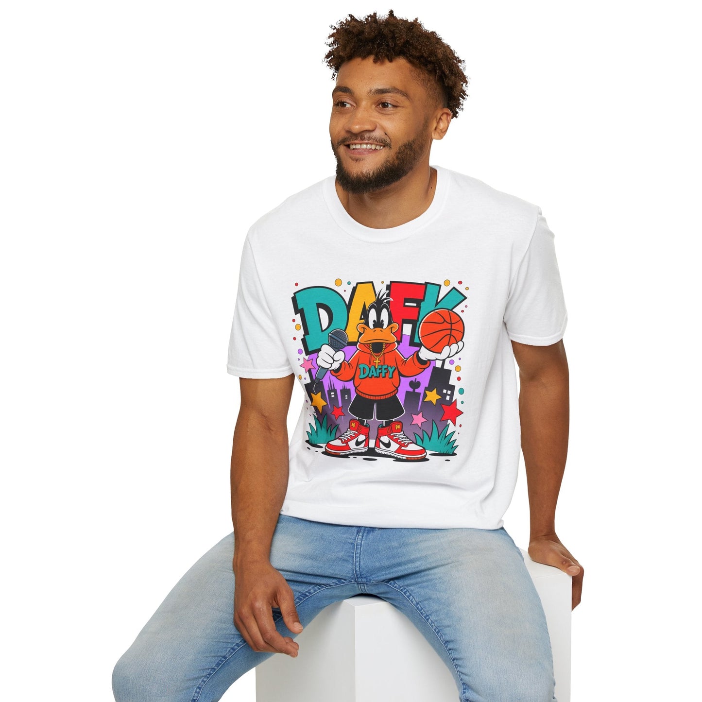 Funny Animals Cartoon T Shirt Unisex Graphic Tee Animation Shirt Softstyle Cotton