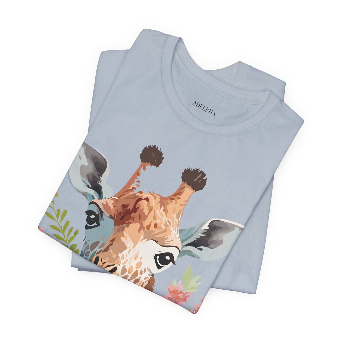 Giraffe Graphic Tee Unisex Jersey Short Sleeve Art Design From Adelpha Premium Casual Wear