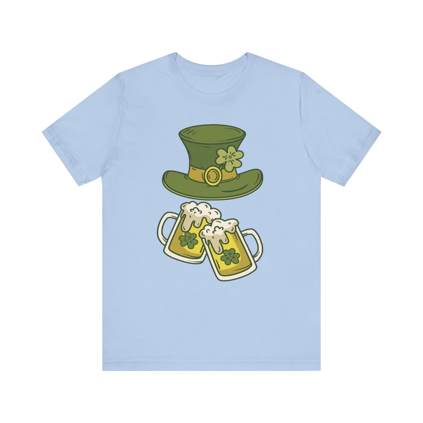 Unisex Cotton Tee Shirt with Lucky Prints