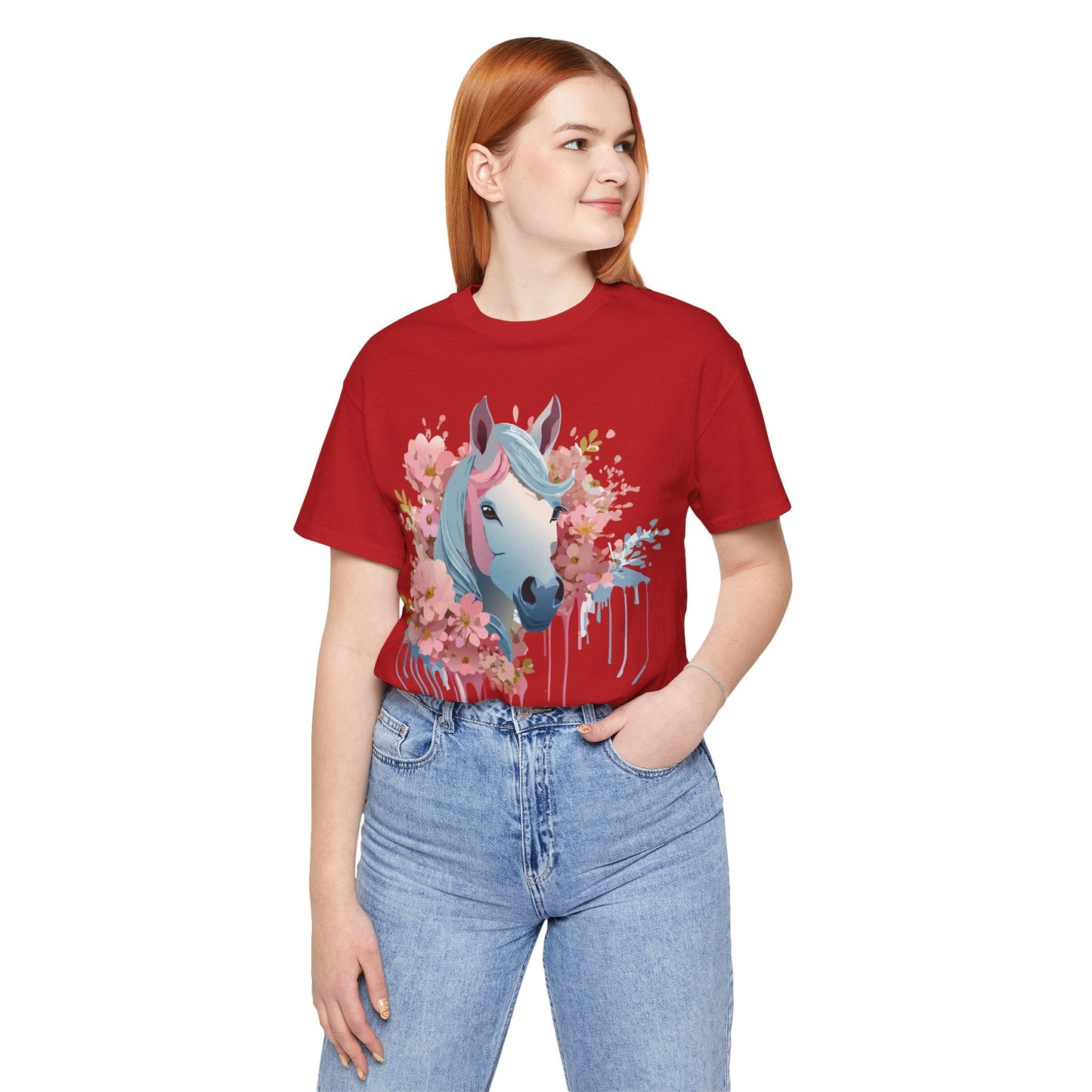Horse Graphic Unisex 100 Cotton Vintage Animal Art T-Shirt 14