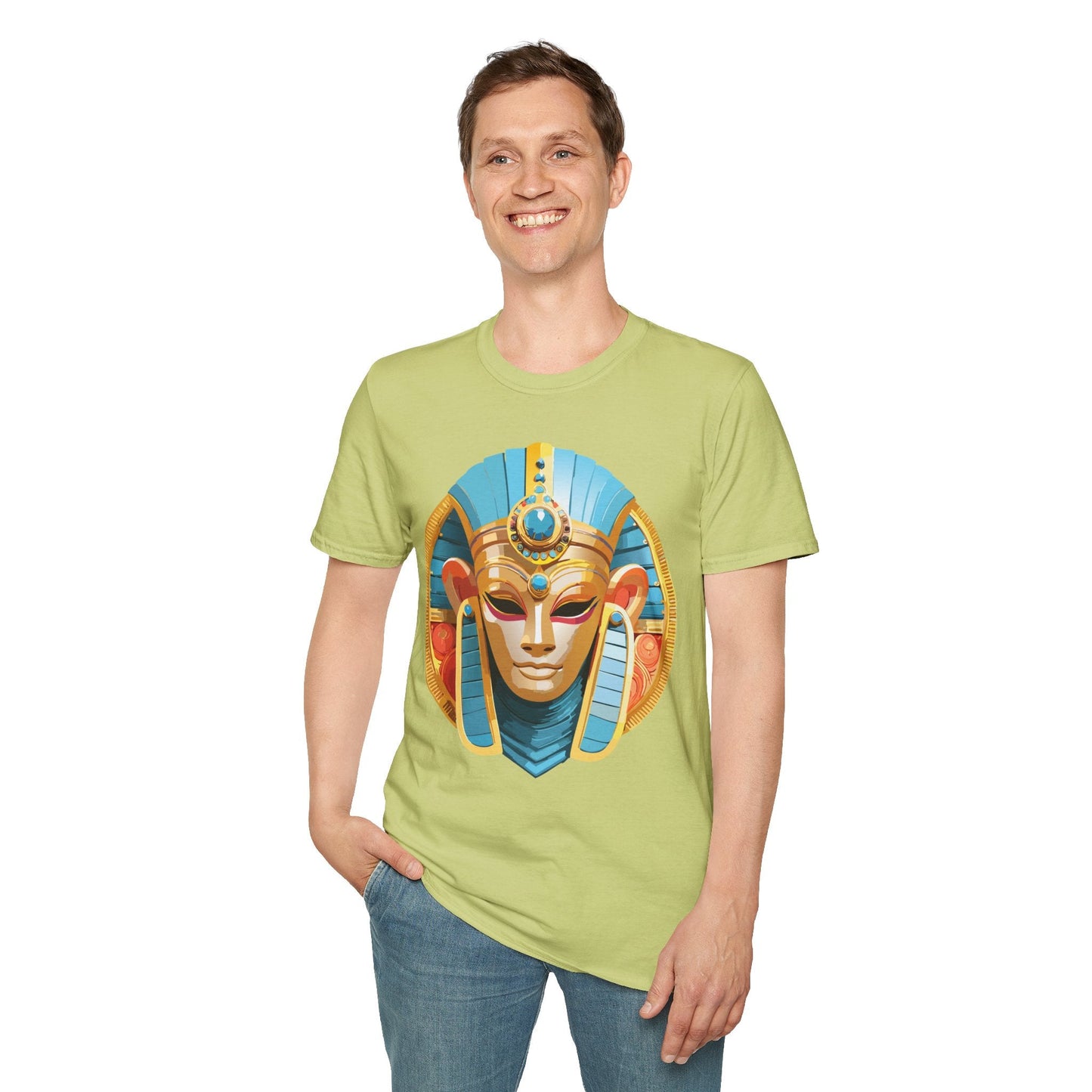 Mask Tee Shirt Unisex Softstyle Short Sleeve Art Design T Shirt 100 Percent Ring Spun Cotton