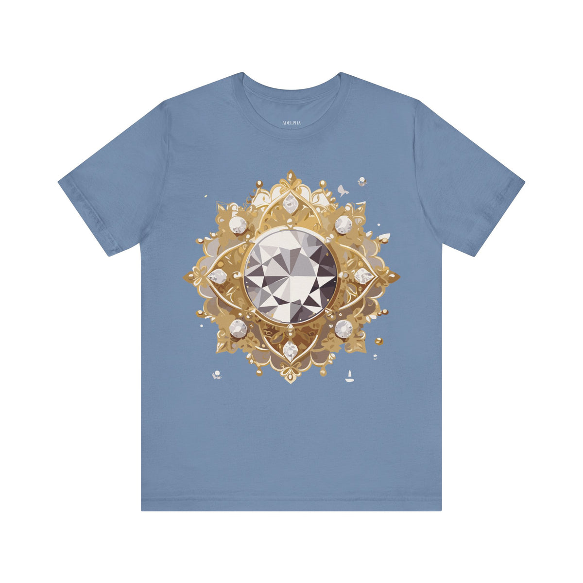 Jewelry Graphic Unisex Cotton Bella+Canvas Tee with Art Design n137
