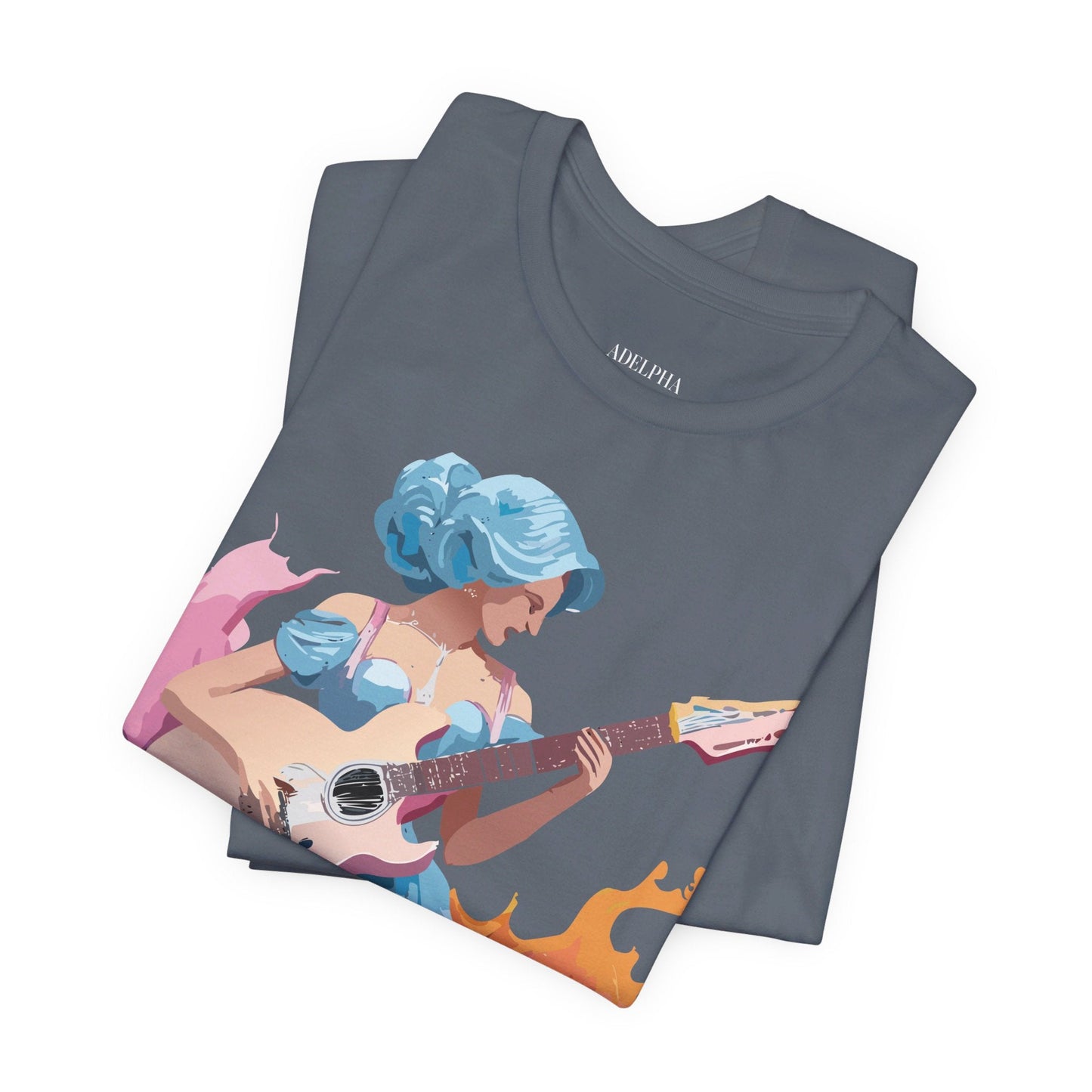 Adelpha Unisex Graphic Tee With Vintage Inspired Art Design Short Sleeve Premium Everyday Wear
