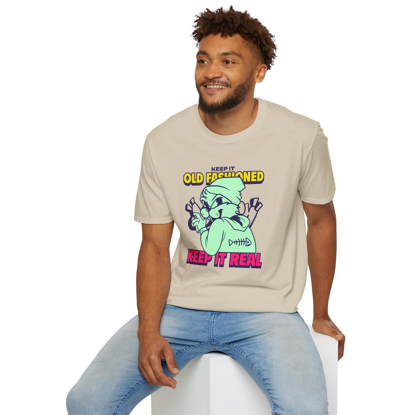 Funny Animals Tees Unisex T Shirt Gildan Softstyle 64000 100 Percent Ring Spun Cotton